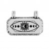 999° Silver Antique Plated/ Black