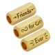 Tubo in Ottone Esagonale "For Ever Friends" 8x19mm (Ø5mm)