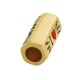 Tubo Ottone Esagono "I LOVE YOU MOM" Smaltato 8x19mm (Ø5mm)