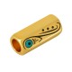 Tubo Esagonale in Ottone Smaltatocon Angelo e Occhio Malvagio 8x19 mm Ø5 mm