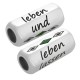 Tube Hexagonal en Laiton Émaillé « Leben Lassen » 8 x 19 mm Ø 5 mm