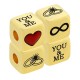 Cubo de Latón Esmaltado con Corazón Eternidad 8 mm Ø3 mm