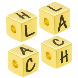 Cube en Laiton « LACH » 8 mm Ø3 mm
