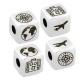 Brass Bead Cube Travel Designs 8mm Ø3mm