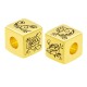 Cubo in Metallo Ottone Fiori Rose 10mm (Ø5.2mm)