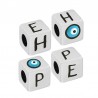 999° Silver Antique Plated/ Black/ Light Blue/ White