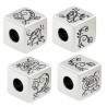 Plaqué argent antique 999°/noir