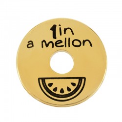 Rondel de Metal Latón Sandía "1 in a melon" 20mm/1.9mm (Ø5.2mm)