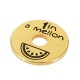 Brass Spacer Round with Watermelon 20mm/1.9mm Ø5.2mm