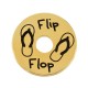 Distanziale Rotondo in Ottone "Flip Flop" 20 mm/1,9 mm Ø5,2 mm