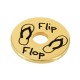 Distanziale Rotondo in Ottone "Flip Flop" 20 mm/1,9 mm Ø5,2 mm