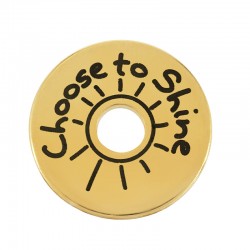 Distanziale Rotondo in Ottone "Shine" con Sole 20 mm/1,9 mm Ø5,2 mm