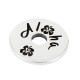 Rondel de Metal Latón Flores "Aloha" 20mm/1.9mm (Ø5.2mm)