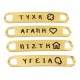 Targetta Acciaio Inossidabile 304 Piana con Auguri 30x5mm