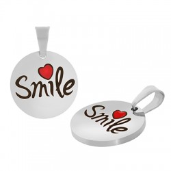 Enameled Stainless Steel 304 Round "Smile" 15mm Ø1.2mm