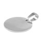 Colgante Redondo de Acero Inoxidable 304 «Think Pawsitive» 15 Mm/1,5 mm