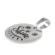 Stainless Steel 304 Charm Round “Shine” 15mm/1.5mm