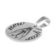 Breloque Ronde "new year" 15mm (Ø1.2mm) en Acier Inoxydable 304
