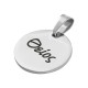 Charm rond en Acier Inoxydable 304 « Θείος » 15 mm Ø1.2 mm