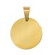 Stainless Steel 304 Charm Round “think PAWsitive” 15mm/1.5mm