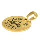 Stainless Steel 304 Charm Round “Shine” 15mm/1.5mm
