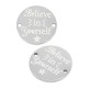 Connettore Rotondo in Acciaio Inossidabile 304 "Believe" 15 mm/1,5 mm