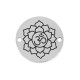 Connettore in Acciaio Inossidabile 304 Chakra della Corona Om Flower 15 mm