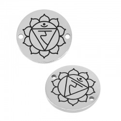 Intercalaire "Le Chakra du Solaire" 15mm en Acier Inoxydable 304