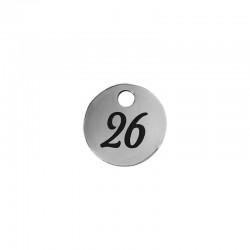 Porte-Bonheur rond en Acier Inoxydable 304 « 26 » 8 mm