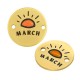 Enameled Stainless Steel 304 Connector Round "MARCH" 15mm
