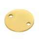 Stainless Steel 304 Connector Round “Μάρτης” with Ladybug 15mm