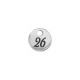 Stainless Steel 304 Lucky Charm Round "26" 6mm/0.8mm Ø1.2mm