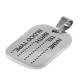 Pendentif Étiquette 16.5x25mm/1.5mm en Acier Inoxydable 304