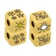 Cubo de Acero Inoxidable con Flores 10x10mm (Ø5mm)