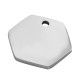 Colgante de Acero Inoxidable 304 Hexágono "follow your dreams" 20x17mm/1,3mm(Ø2mm)