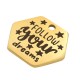 Stainless Steel 304 Hexagon “dreams” 20x17mm/1.3mm Ø2mm