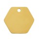 Colgante de Acero Inoxidable 304 Hexagono con Seta Esmaltada 15x13mm
