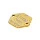 Esagono in Acciaio Inossidabile 304 "Caffè" con Cuore 15x13 mm/1,1 mm