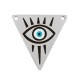 Intercalaire Triangle avec Émail 25mm/1.3mm (Ø1.5mm) en Acier Inoxydable 304