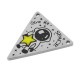 Triangolo in Acciaio Inossidabile 304 Smaltatocon astronauta 25 mm/1,3 mm