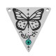 Triangolo in Acciaio Inossidabile 304 Smaltatocon farfalla 25 mm/1,3 mm