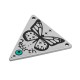 Triangolo in Acciaio Inossidabile 304 Smaltatocon farfalla 25 mm/1,3 mm