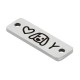 Intercalaire avec Chien & Cœur 18x6mm/1.1mm Acier Inoxydable 304