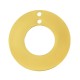 Stainless Steel 304 Charm Circle “the best” with 2 Holes 25mm