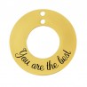 18K Gold/ Black