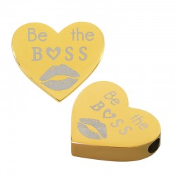 Cuore Scorrevole in Acciaio Inossidabile 305 "Boss" 13x15 mm/3,5 mm Ø2 mm