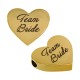 Stainless Steel 305 Slider Heart Team Bride 13x15mm/3.5mm Ø2mm