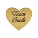 Stainless Steel 305 Slider Heart Team Bride 13x15mm/3.5mm Ø2mm
