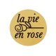 Pasador de Acero Inoxidable 304 Redondo "La vie en rose" 12mm/4mm (Ø2.1mm)