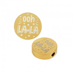 Passant Rond "LALA" 15mm/4mm (Ø2.1mm) en Acier Inoxydable 304